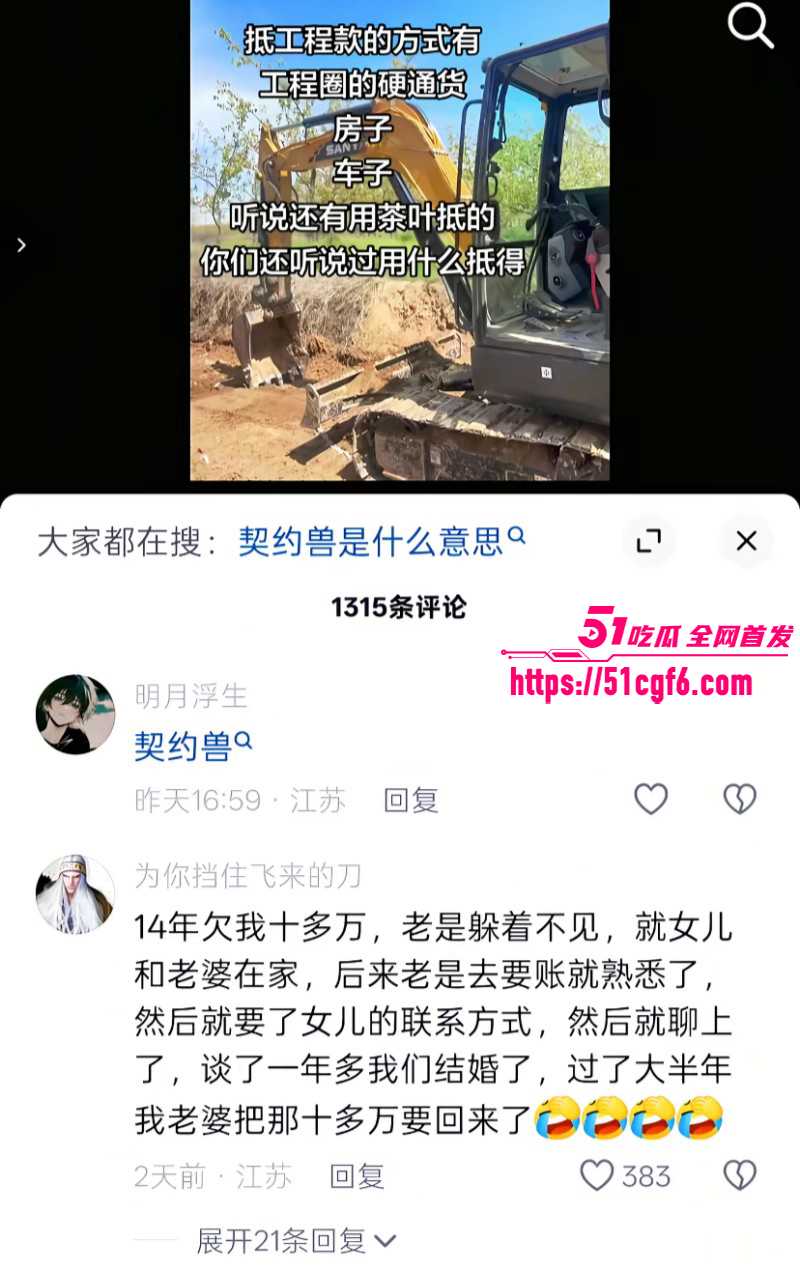 史上最逆天工程款抵债方式016 史上最逆天工程款抵债方式016
