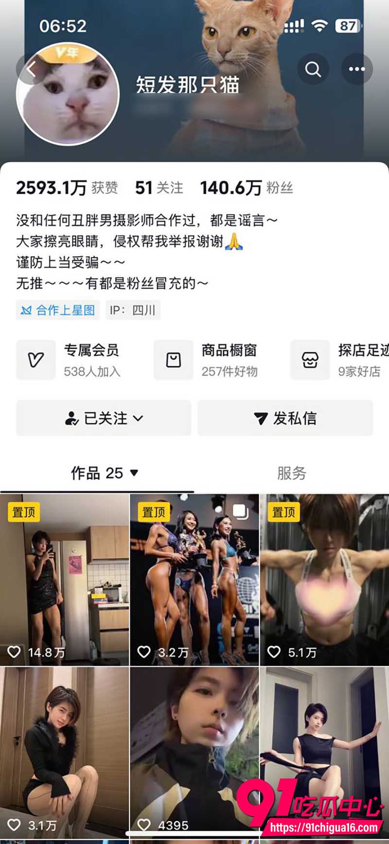 抖音网红短发那只猫 1 抖音网红短发那只猫 1